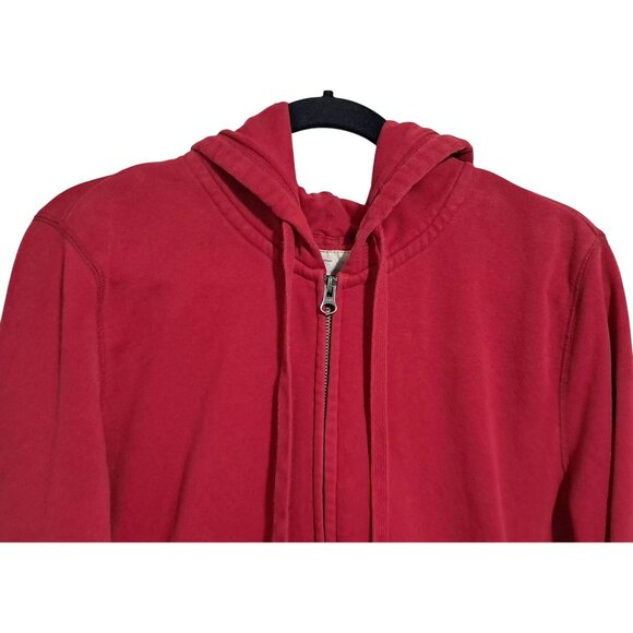 Aero Aeropostale Womens Hoodie Jacket Red Zip Up Size XXL Ragged Seam - Picture 4 of 10